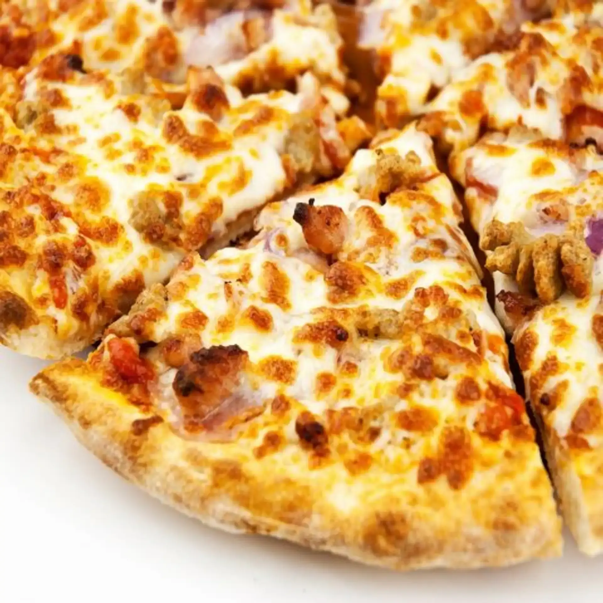 Delicious Donair Royal Pizza at Pizza Square St in Calgary SE