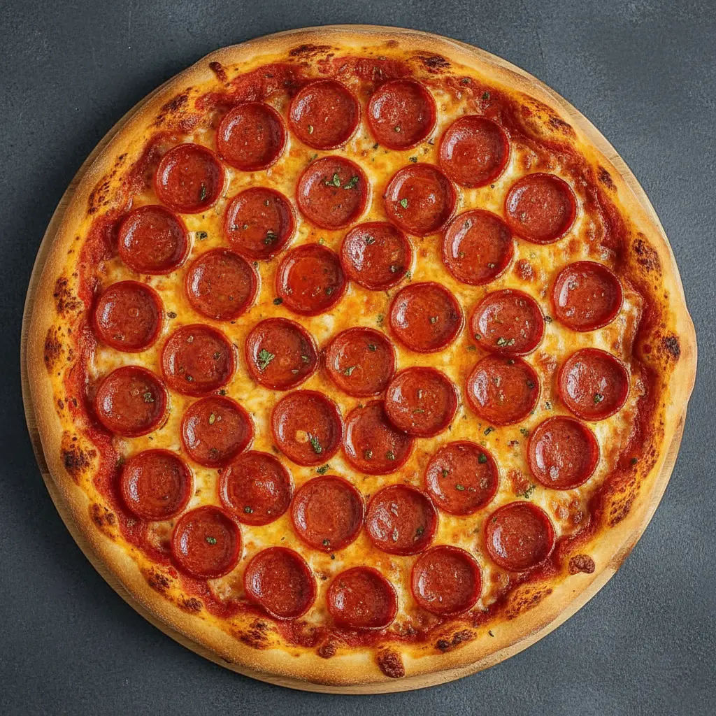 Delicious Pepperoni Pizza at Pizza Square St in Calgary SE